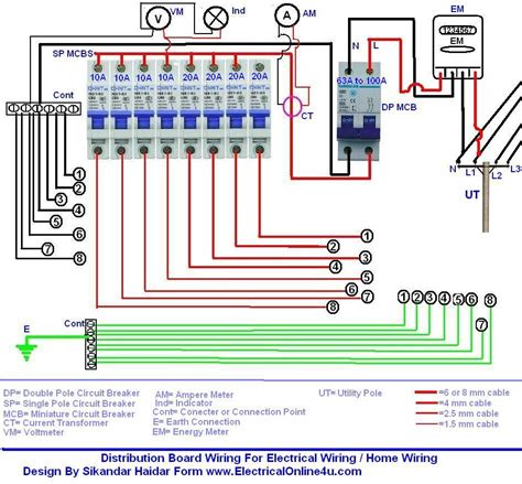 rcd sub circuit wiring diagram